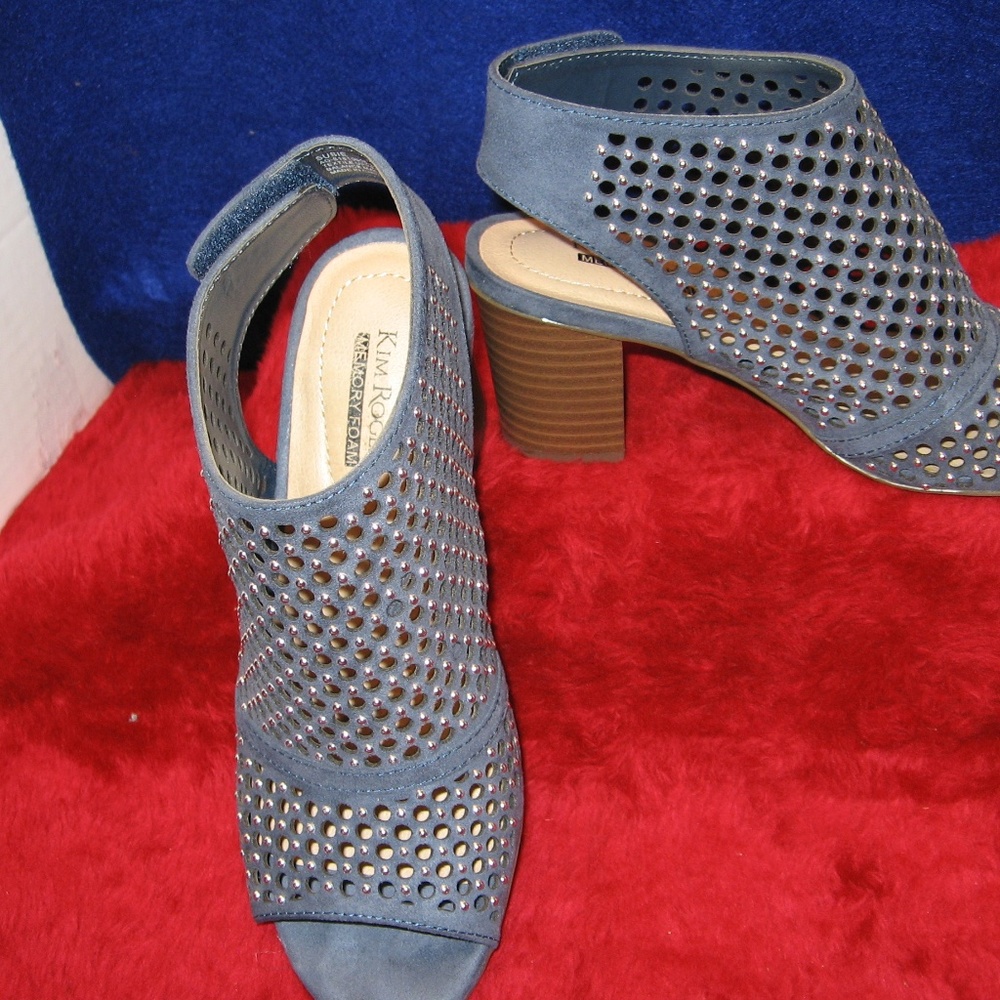 KIM ROGERS  CUT-OUT BEADED SHOES